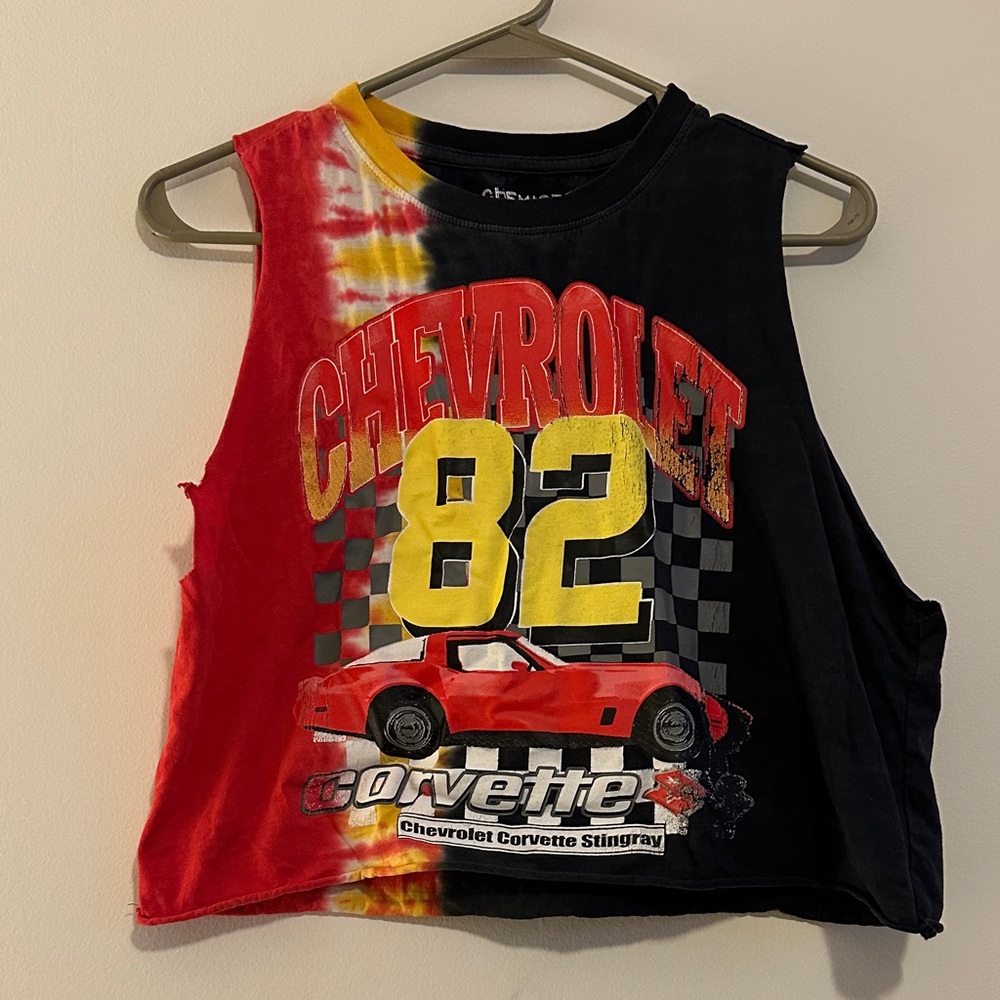 Sleeveless Top - Red and Black